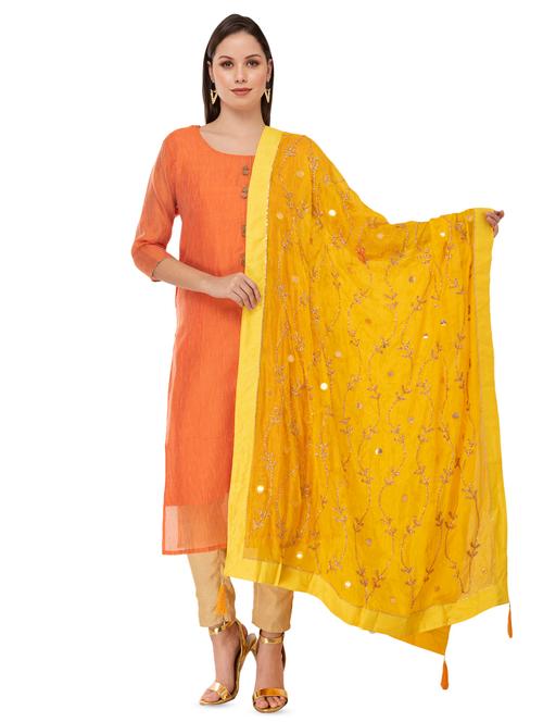 tassels embroidered dupatta - 16823028 - Very Small Image - 1