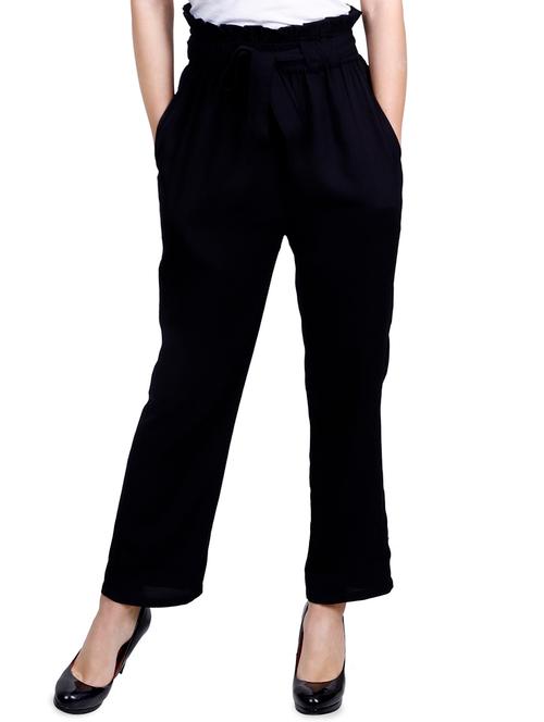 tie front pleated trousers - 16823260 - Very Small Image - 1