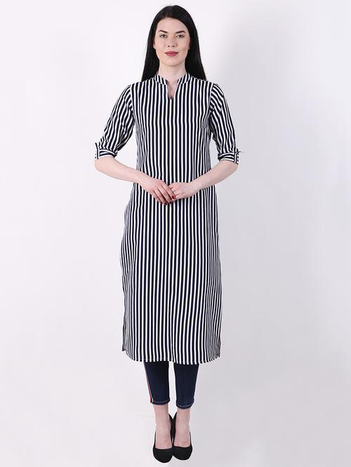 striped straight kurta - 16823314 - Very Small Image - 1