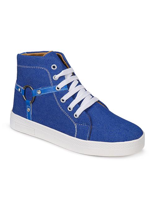 light blue lace-up sneakers - 16823639 - Very Small Image - 1