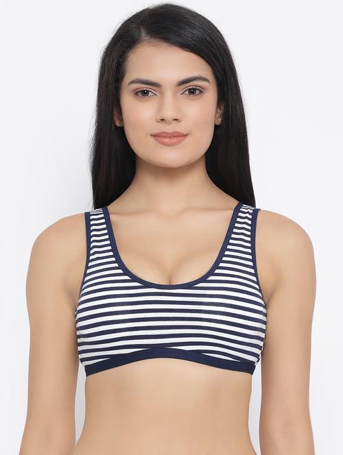 full coverage striped minimizer bra - 16823662 - Very Small Image - 1