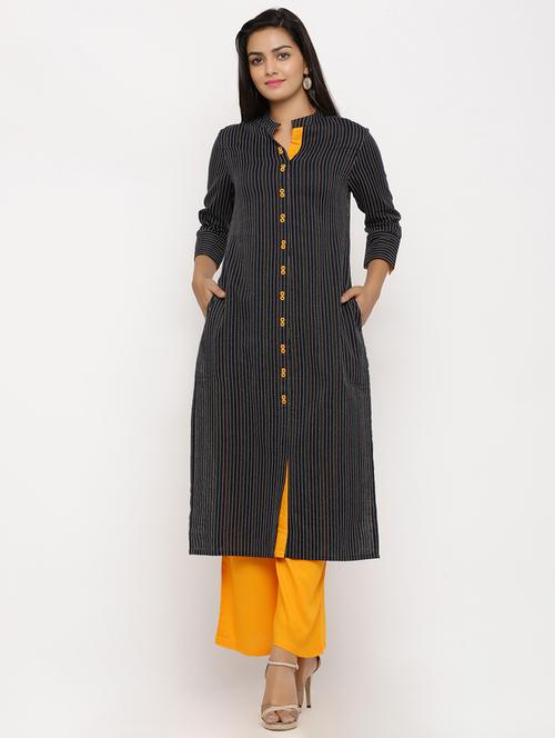 kaantha work kurta palazzo set - 16825090 - Very Small Image - 1