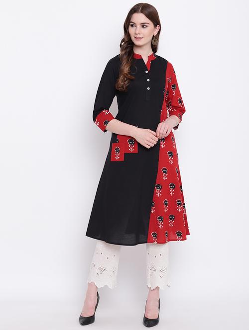 floral a-line kurta - 16825338 - Very Small Image - 1