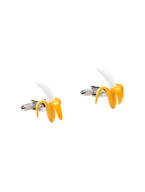 yellow metal cufflinks - 16825616 - Very Small Image - 1