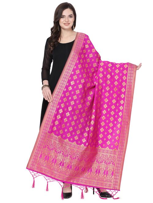 ethnic motif banarasi dupatta - 16825824 - Very Small Image - 1