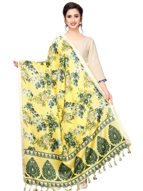 floral printed dupatta - 16825860 - Very Small Image - 1