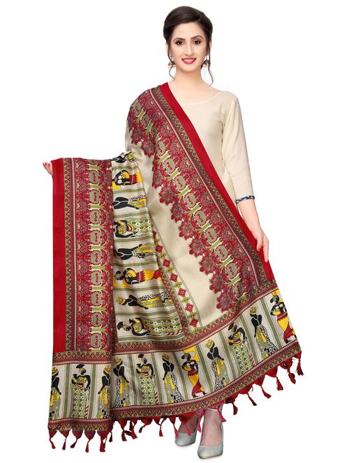 conversational printed dupatta - 16825870 - Very Small Image - 1