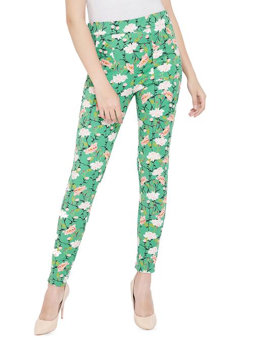high rise floral jegging - 16826085 - Very Small Image - 1