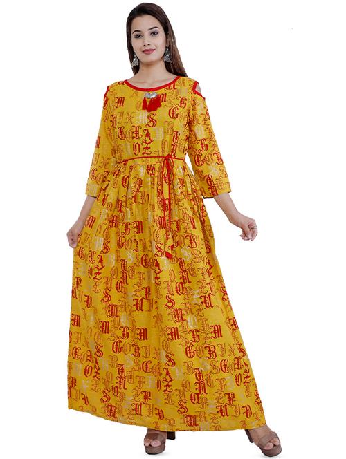 typographic a-line kurta - 16826441 - Very Small Image - 1