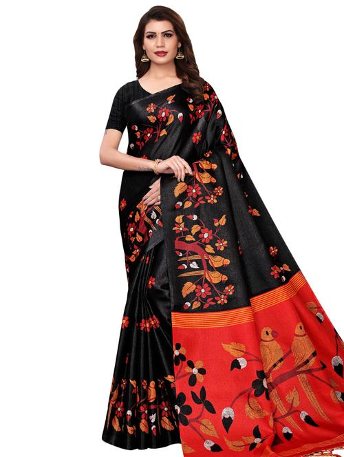 conversational bhagalpuri saree with blouse - 16826923 - Very Small Image - 1