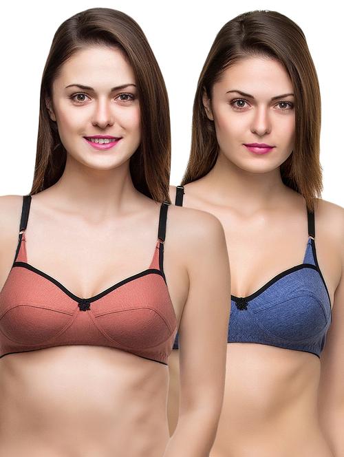 set of 2 floral patch bra - 16826992 - Very Small Image - 1