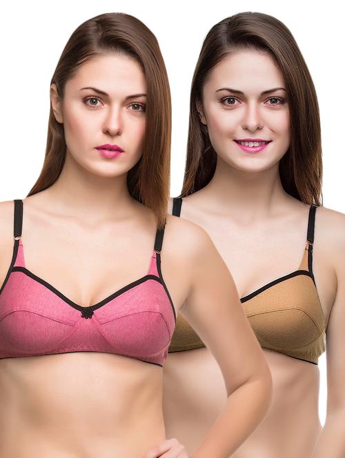 set of 2 floral patch bra - 16827005 - Very Small Image - 1