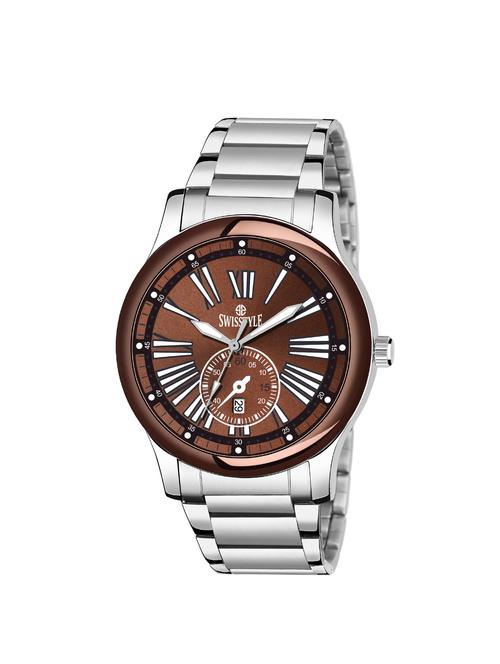swisstyle dial brown analogue watches for men-ss-gr312brwslv-ch-1 - 16827690 - Very Small Image - 1