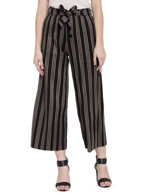 tie front striped palazzo - 16828464 - Very Small Image - 1