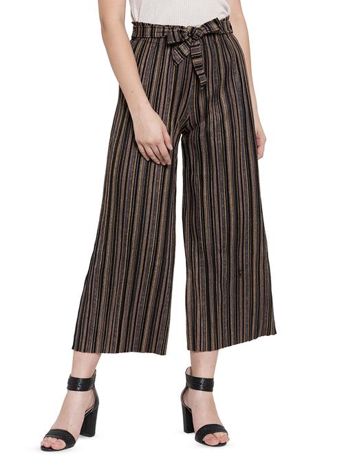 tie front striped palazzo - 16828465 - Very Small Image - 1