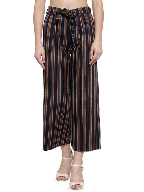 tie front striped palazzo - 16828466 - Very Small Image - 1