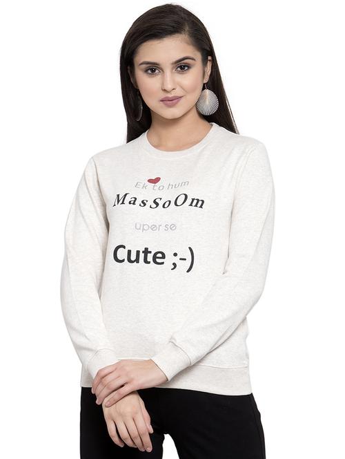 crew neck printed sweatshirt - 16828529 - Very Small Image - 1