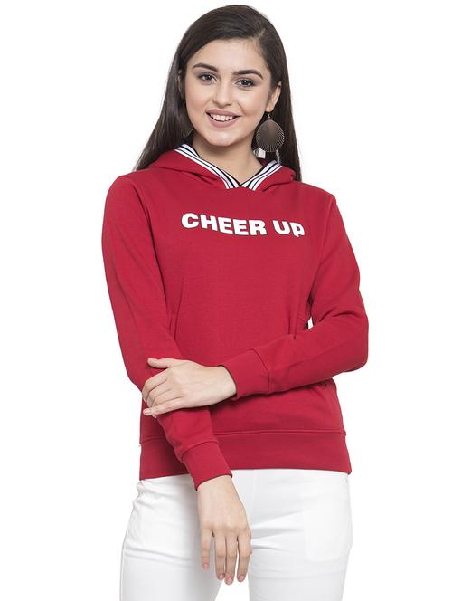hooded neck printed sweatshirt - 16828536 - Very Small Image - 1