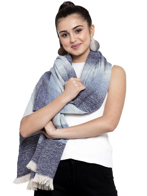 fringed hem polyester stole - 16828562 - Very Small Image - 1