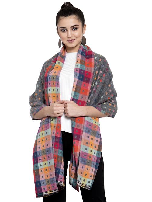 grey polyester stole - 16828573 - Very Small Image - 1