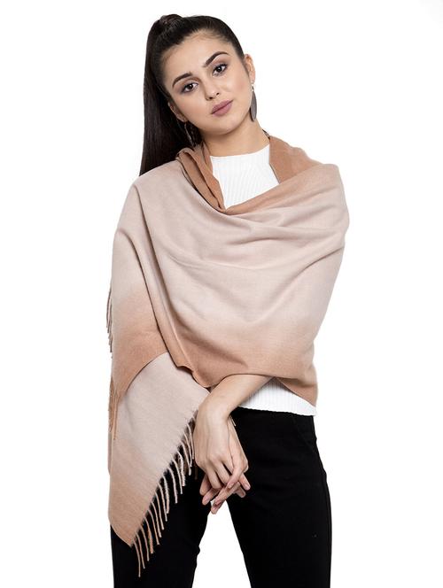 fringed hem viscose stole - 16828583 - Very Small Image - 1
