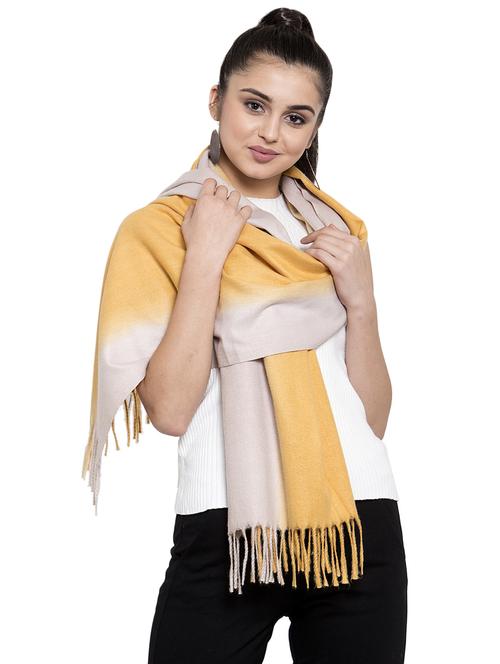 fringed hem viscose stole - 16828585 - Very Small Image - 1