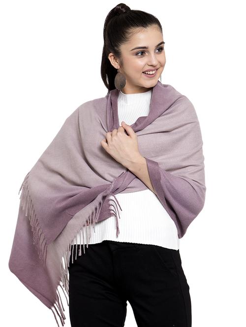 fringed hem viscose stole - 16828588 - Very Small Image - 1