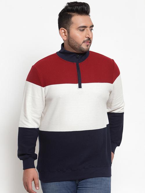 multi color block pullover (plus size) - 16828821 - Very Small Image - 1