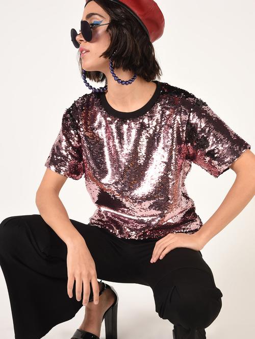 double sided sequin top - 16829171 - Very Small Image - 1