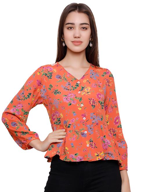 long sleeved floral top - 16829630 - Very Small Image - 1