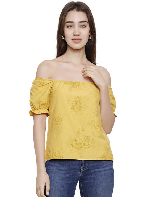 off shoulder floral top - 16829641 - Very Small Image - 1