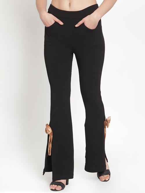 boot cut bow enhanced trouser - 16830192 - Very Small Image - 1