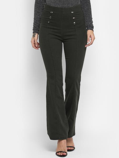 high rise flat front trousers trouser - 16830769 - Very Small Image - 1
