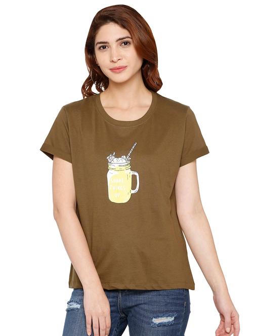 round neck quirky tee - 16830793 - Very Small Image - 1