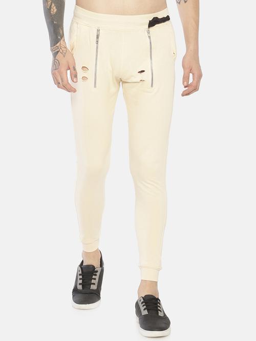 beige ripped joggers - 16830908 - Very Small Image - 1