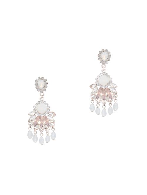 silver metal drop earring - 16831361 - Very Small Image - 1