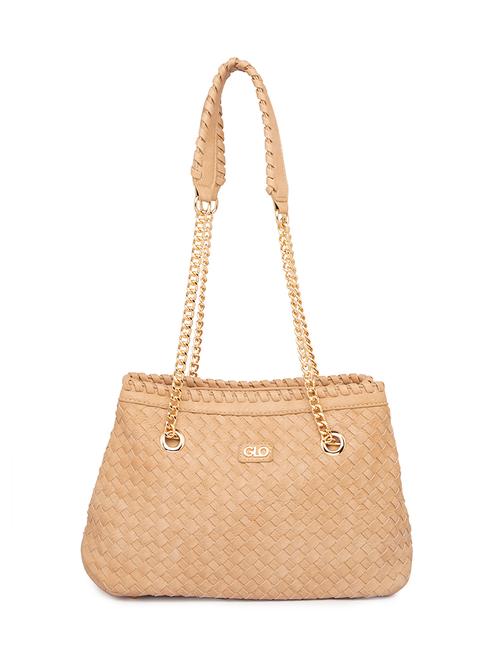 tan leatherette (pu) handbag - 16831472 - Very Small Image - 1