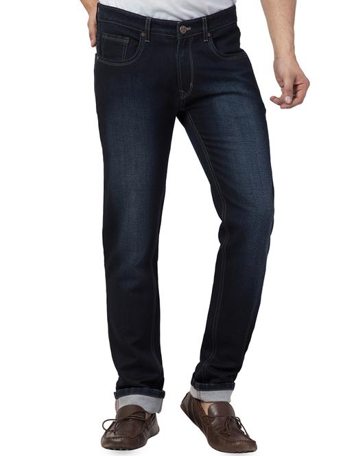 dark blue light washed denim jeans - 16831510 - Very Small Image - 1