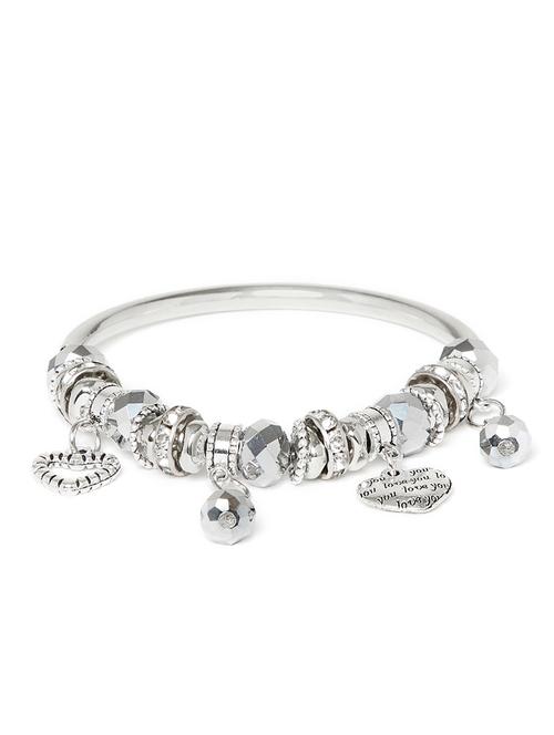 silver metal bangle bracelet - 16831717 - Very Small Image - 1