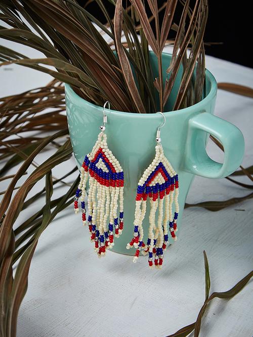 multi colored metal drop earring - 16831778 - Very Small Image - 1