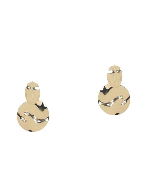 gold metal drop earring - 16831907 - Very Small Image - 1