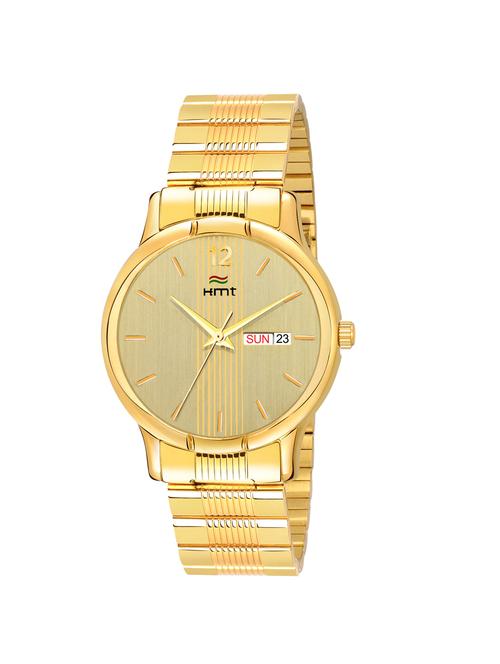 hemt dial gold analogue watches for men-hm-gr350gld-gld ch-1 - 16832827 - Very Small Image - 1