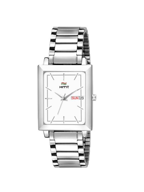 hemt date and day dial white analogue watches for men-hm-gs302slv-ch-1 - 16832854 - Very Small Image - 1