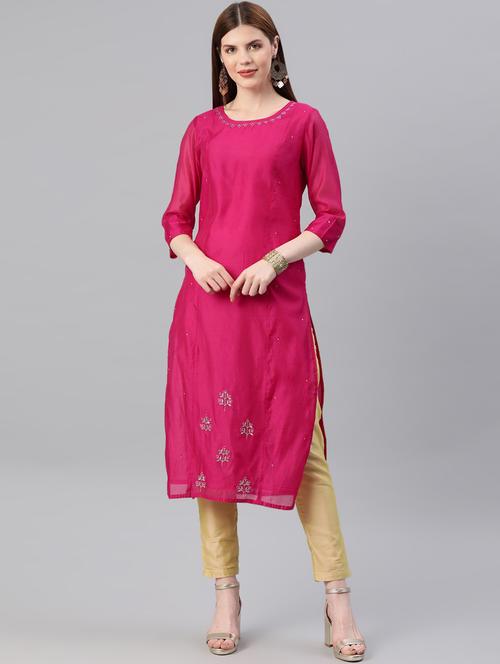 embroidered kurta pant set - 16833280 - Very Small Image - 1