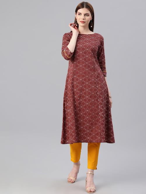 geometric print kurta pant set - 16833281 - Very Small Image - 1