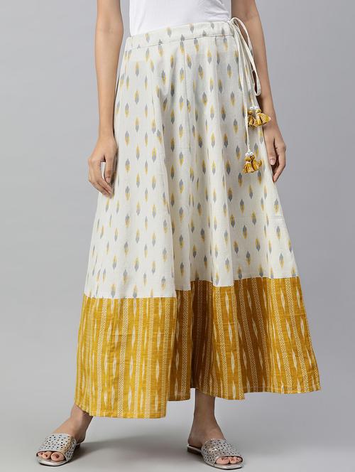 ikat print flared skirt - 16833319 - Very Small Image - 1