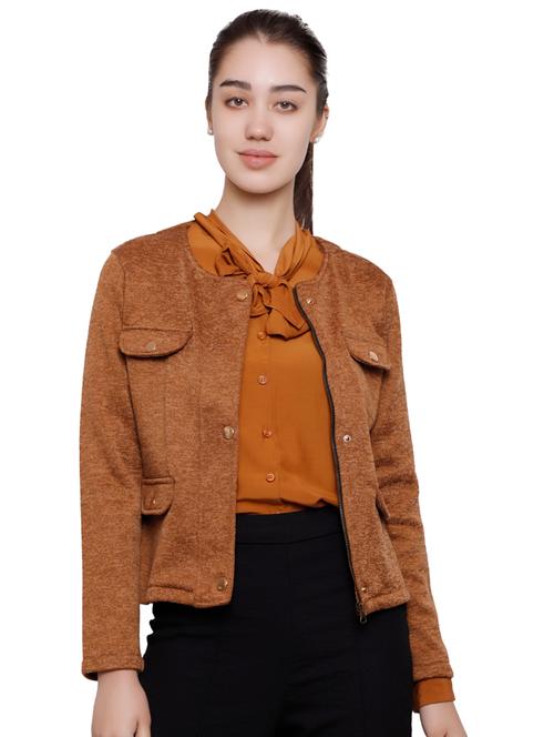 pocket flap russet brown jacket - 16833338 - Very Small Image - 1