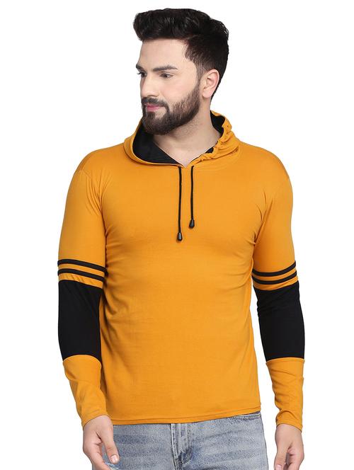 yellow color block t-shirt - 16833466 - Very Small Image - 1
