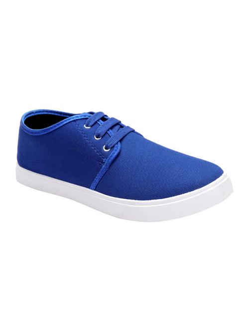 blue canvas lace up sneakers - 16833792 - Very Small Image - 1