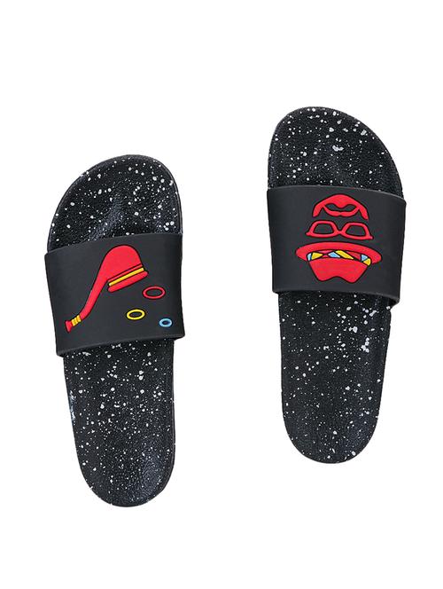 black rubber slip on flip flops - 16833984 - Very Small Image - 1